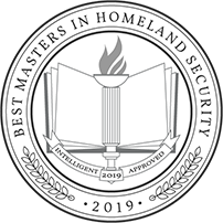 Intelligent badge recognizing the 2019 Masters in Homeland Security program of Tulane School of Professional Advancement in New Orleans, LA