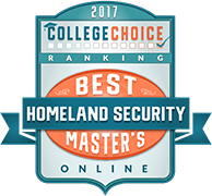 College Choice icon recognizing Tulane School of Professional Advancement's Online Masters in Homeland Security program in New Orleans, LA