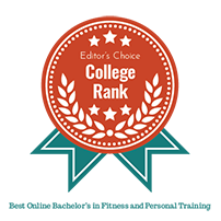 College Rank badge for the Tulane School of Professional Advancement's Online Bachelor's in Fitness and Personal Training in New Orleans, LA