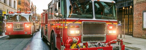 Fire trucks on a city street - Tulane School of Professional Advancement