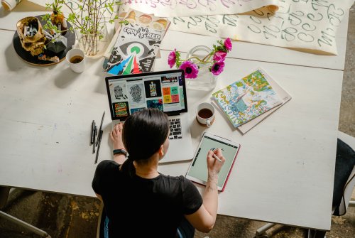 Find your path to digital design A person working as a digital designer