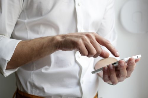 Gather your professional references A business person using a smartphone