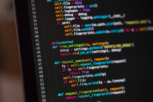 Start your computer science career A close up of a text editor where code is being written