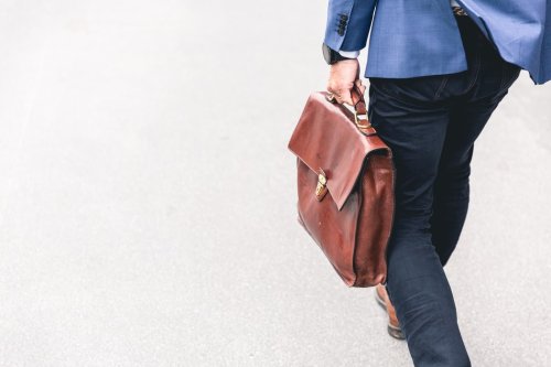 Learn about ethics in public relations A person walking with a briefcase