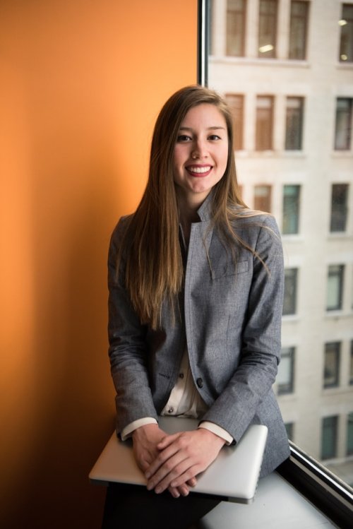 A woman's professional work photo