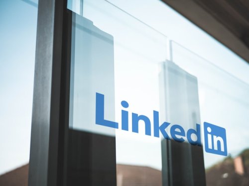 How important is a LinkedIn profile? The LinkedIn logo on a window