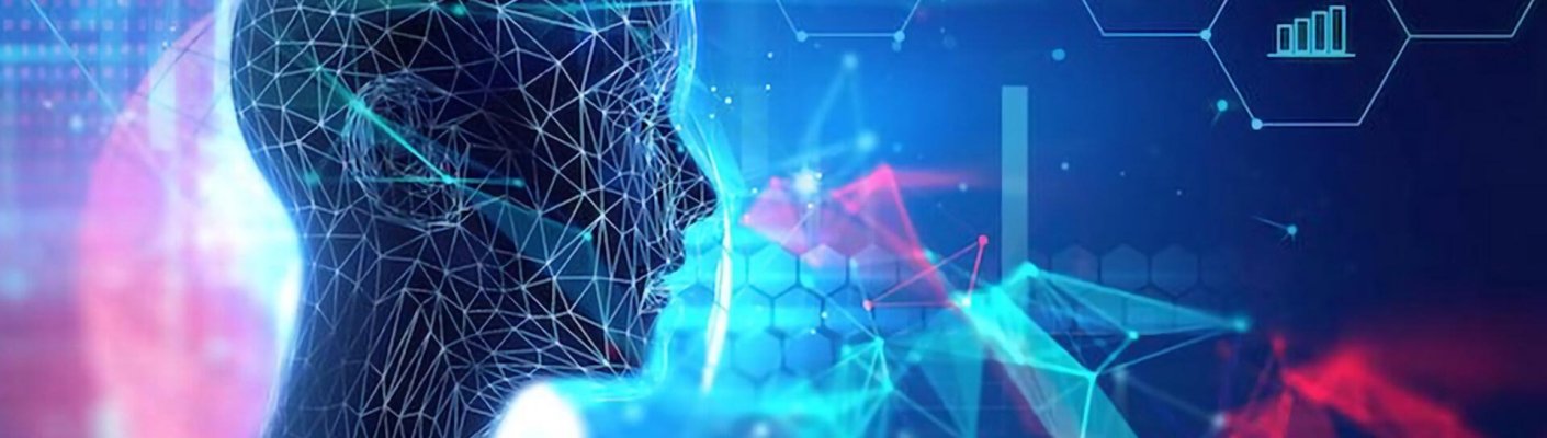 A robotic face representing IT trends taught by continuing studies program the Tulane School of Professional Advancement in New Orleans, LA