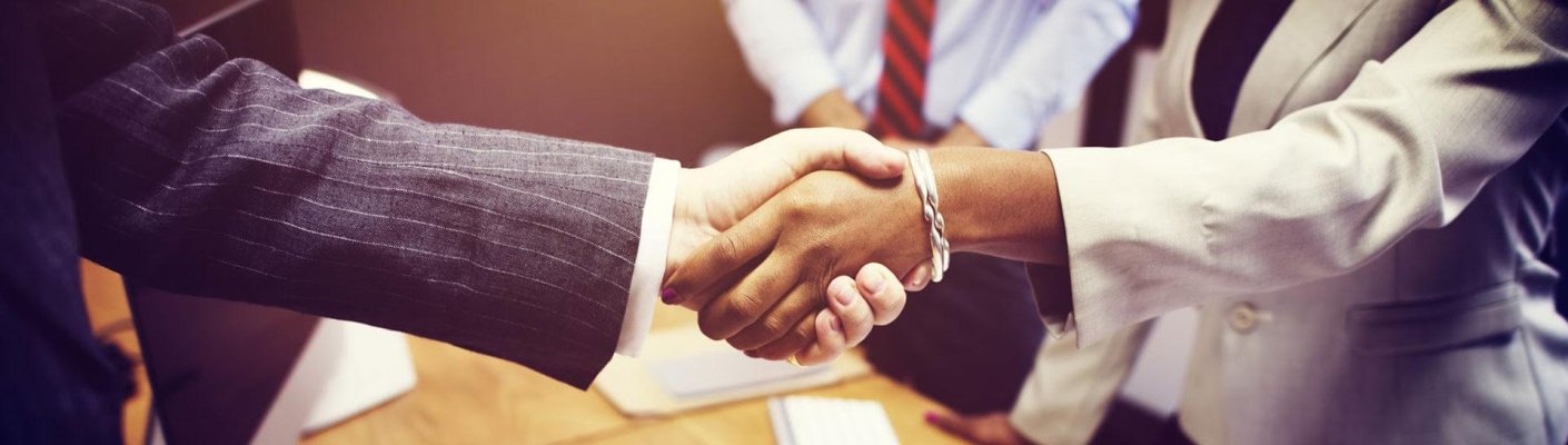 Business people shaking hands