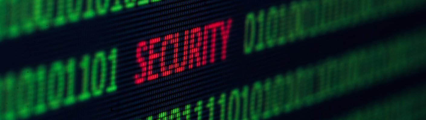 Security information displaying on a screen
