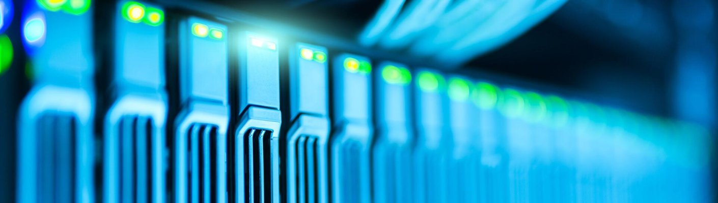 A row of computer servers