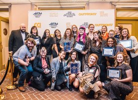 Group photo of Tulane School of Professional Advancement students who received awards from the Advertising Club of New Orleans