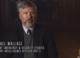 Still of Michael Wallace, director of Tulane School of Professional Advancement's Emergency and Security Studies program on The History Channel
