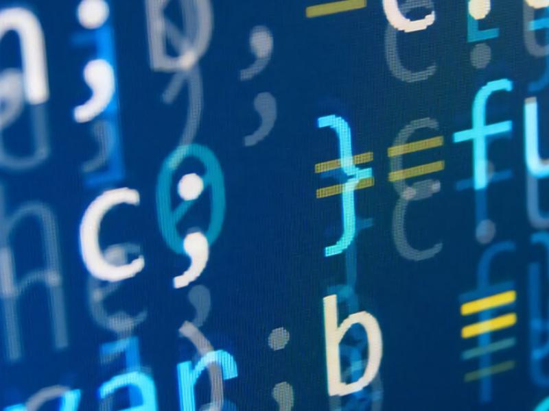 A close-up of code on a computer screen representing cryptography techniques taught by the Tulane School of Professional Advancement in New Orleans, LA