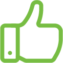 A thumbs up icon symbolizing what you should do during online classes at Tulane School of Professional Advancement in New Orleans, LA