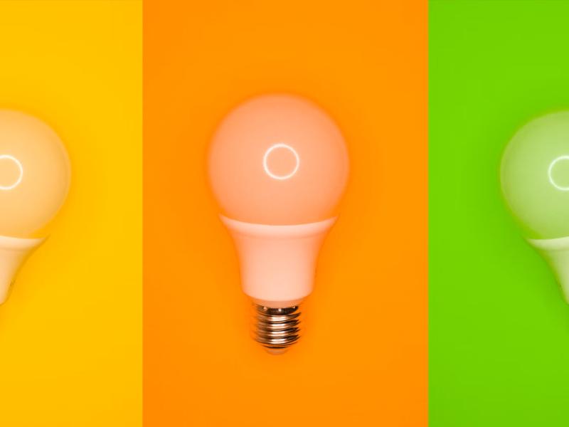 Photo of 3 lightbulbs representing professional creativity - Tulane School of Professional Advancement